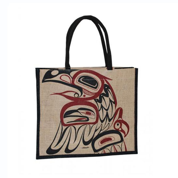 Jute Tote Bag | Raven by Bill Helin