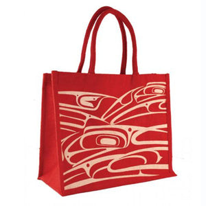 Jute Tote Bag | Raven by Connie Dickens