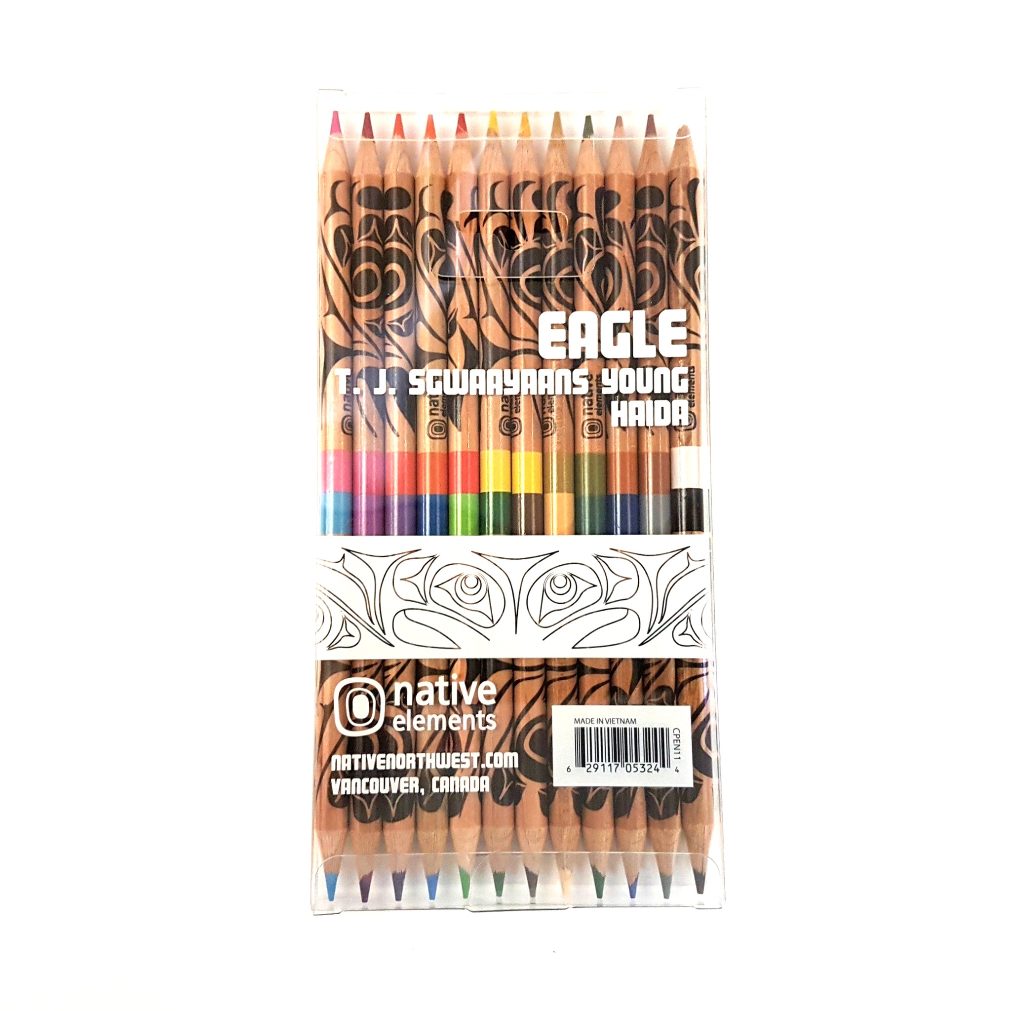 Colouring Pencils | Eagle by T.J. Sgwaayaans Young